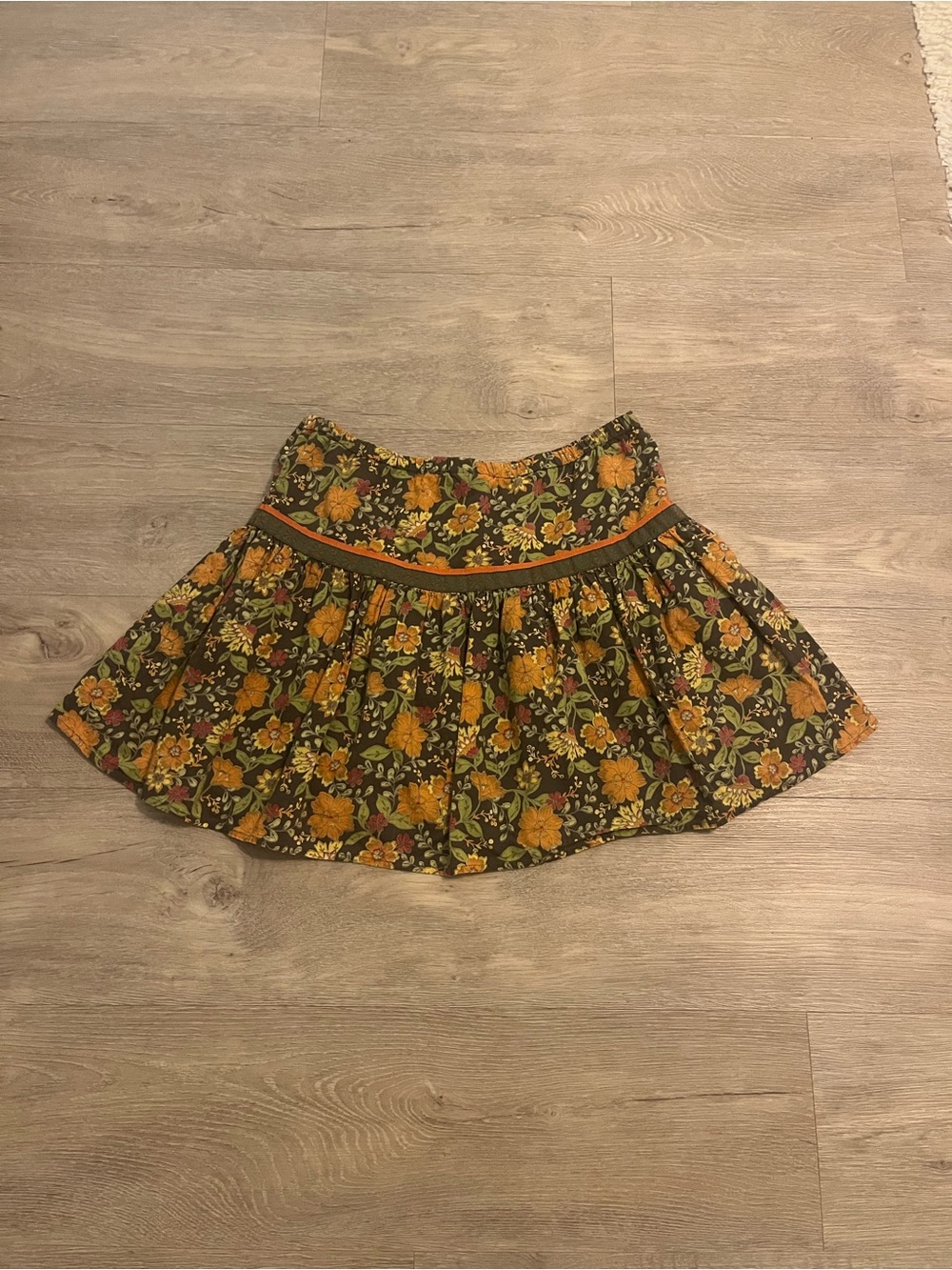 Cherokee floral tiered flowy skirt
